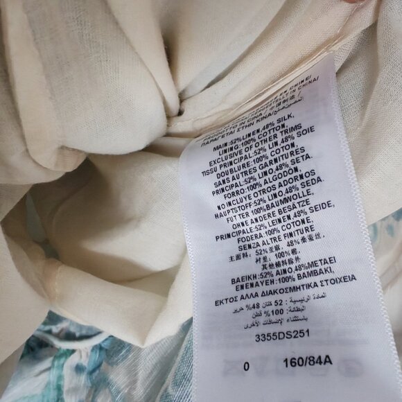 Zimmerman blue polka dot corduroy ultra-long dress with straps as evening gown - Picture 11 of 11